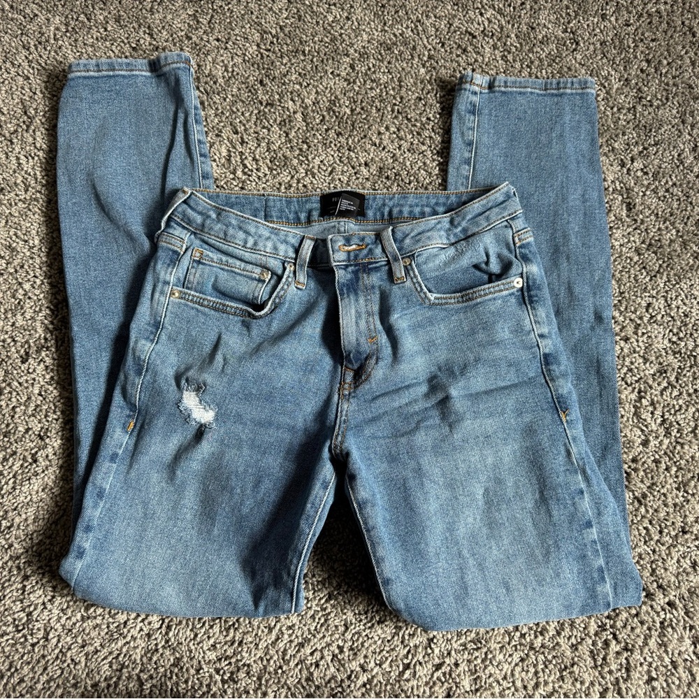 Forever 21 Distressed Skinny Jeans
